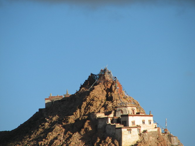 Chiu Monastery. Lake Mansarovar, Tibet.